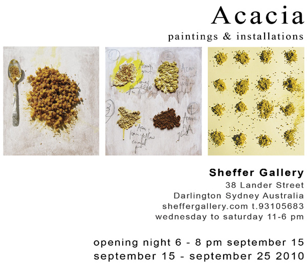 Solo Exhibition, Acacia, Sydney, September 2010