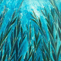 Aqua Marine, 56cm x 56cm